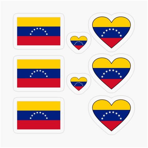 Venezuela Stickers Venezuelan Stickers Sheet Venezuela Sticker Pack Love Venezuela By