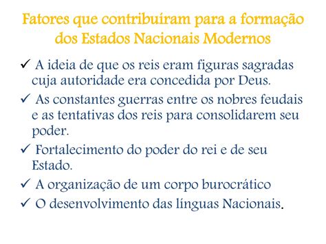 Formação dos Estados Nacionais | PPT