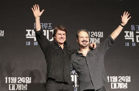 Schauspieler Tom Cruise Und Regisseur Edward Zwick Nach Einer