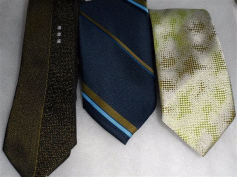 1960s Vintage Trevira Ties Slim Styled Ties Conservative Ties