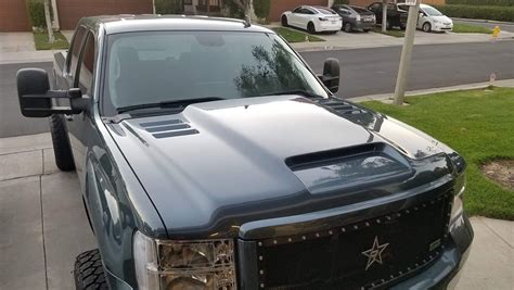 2011 2013 Gmc Sierra 2500 Hd Rks Fiberglass Ram Air Hood 35012000