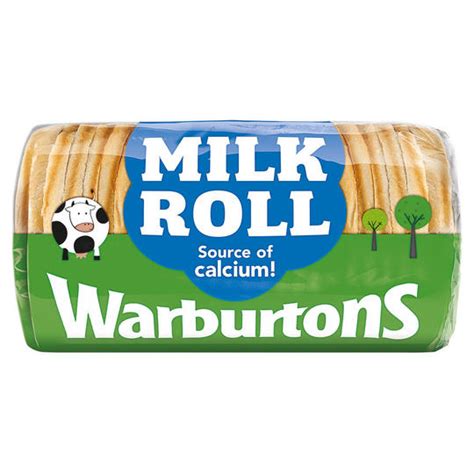 Warburtons Soft Round White Bread Milk Roll 400g My Supermarket Compare