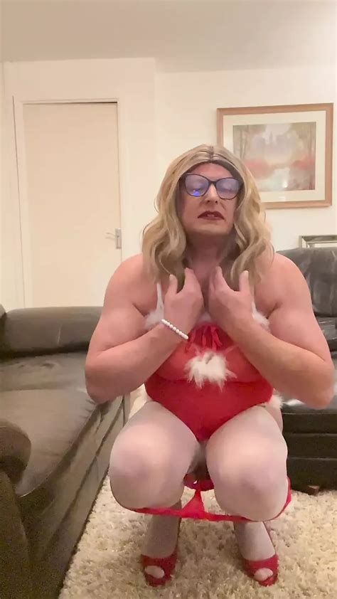 Amateur Crossdresser Kellycd2022 Sexy MILF Masturbation Masturbate Big Cumshot Stockings Heels