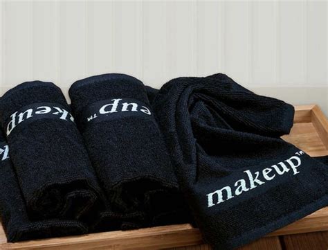 Makeup Washcloth 12 Piece Set Washing Clothes Black Makeup