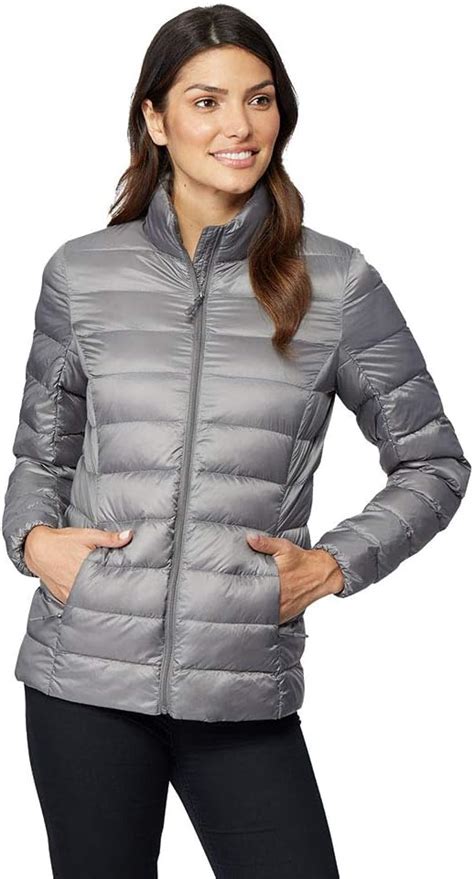 Amazon 32º DEGREES Womens Ultra Light Down Packable Jacket Cloud