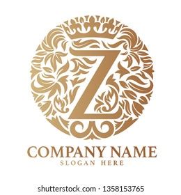 Golden Luxury Royal Z Logo Template Stock Vector (Royalty Free ...