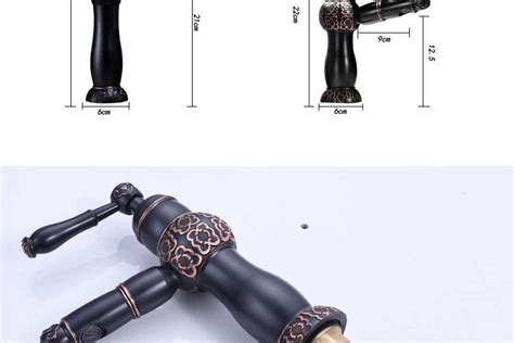 Luxury New Basin Faucets Pull Out Black Bathroom Sink Crane Copper Sink WC Mixer Faucet Hot And