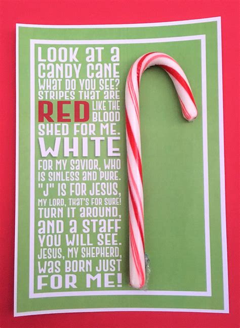Candy Cane Poem Printable Deeper Kidmin