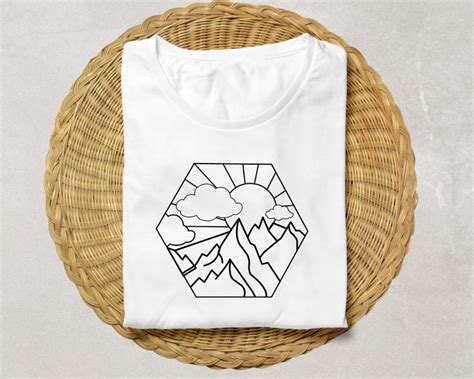 Geometric Mountain Svg Bundle Trees Svg Camping Svg Camping Etsy