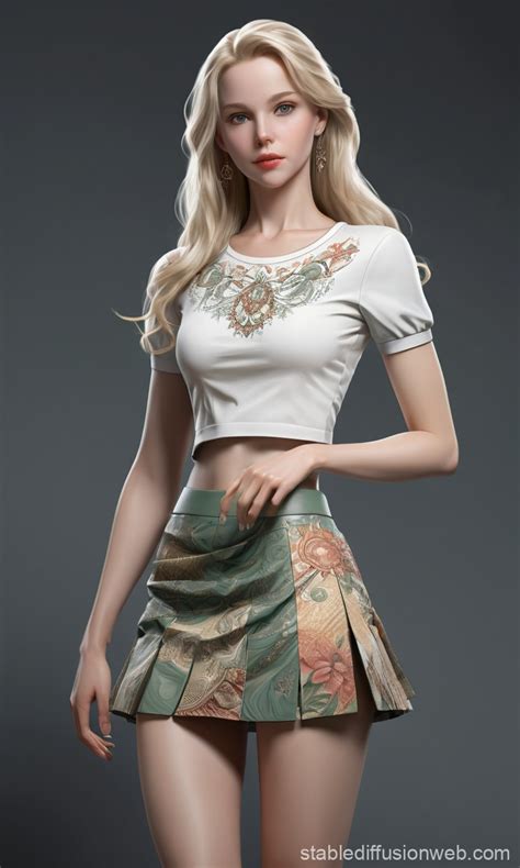 Elegant Blonde Elf Digital Painting Stable Diffusion Online