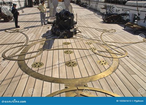 Gun On HMS Warrior Portsmouth Docks Editorial Photo | CartoonDealer.com ...