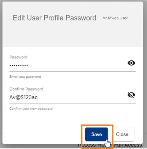 How to Change your Master Account Password