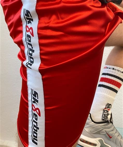 Shiny Boxershorts Rot Hosen Jeans für IHN Club Hot Fashion Odretto Highheels