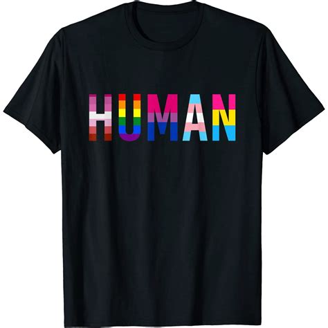 HUMAN LGBT Flag Gay Pride Month Transgender Rainbow Lesbian T Shirt Walmart