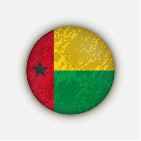 Country Guinea-Bissau. Guinea-Bissau flag. Vector illustration ...