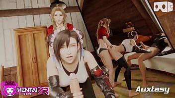 Tifa X Aerith Handjob X Dildo XVIDEOS