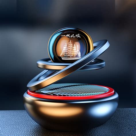 Ароматизатор на солнечных батареях в машину вращающиеся кольца 3D шар ...