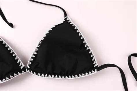 Buy Customized Women Three Point Bikini Fashion Trim Strap Bikini Set Swimsuit Bikinis