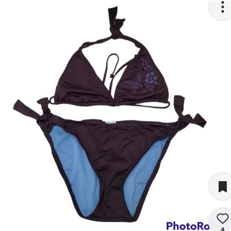 Iso Mossimo Purple Butterfly Bikini Bottoms In A Depop