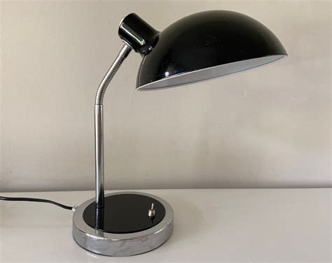 Unique Vintage Art Deco Naked Woman Figure Table Lamp In Elegant Black And White Colors Rare