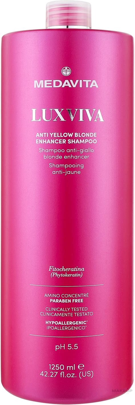 Medavita Luxviva Anti Yellow Blonde Enhancer Shampoo