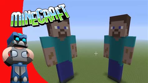 Steve Skin Minecraft Tutorial Como Hacer Estatua De Esteve Pixel Art