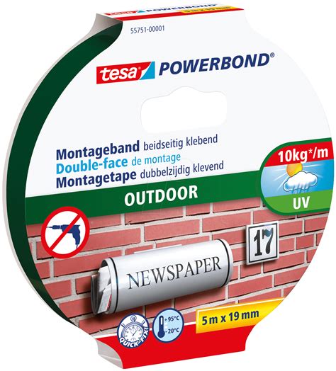 TESA 55751: tesa Powerbond® Outdoor, 5 m x 19 mm at reichelt elektronik