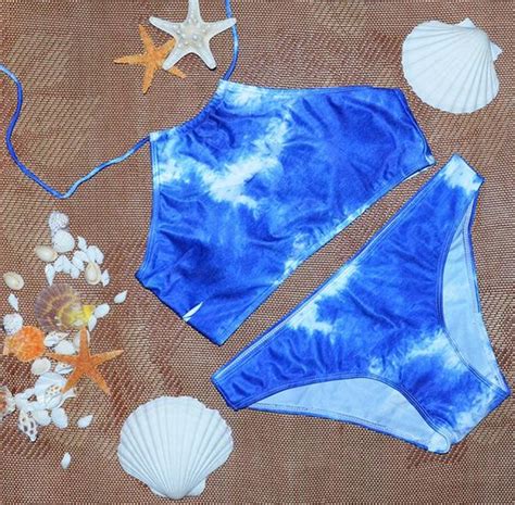 สดใสแซบสะทานรบลมรอนกบ tie dye Bikini