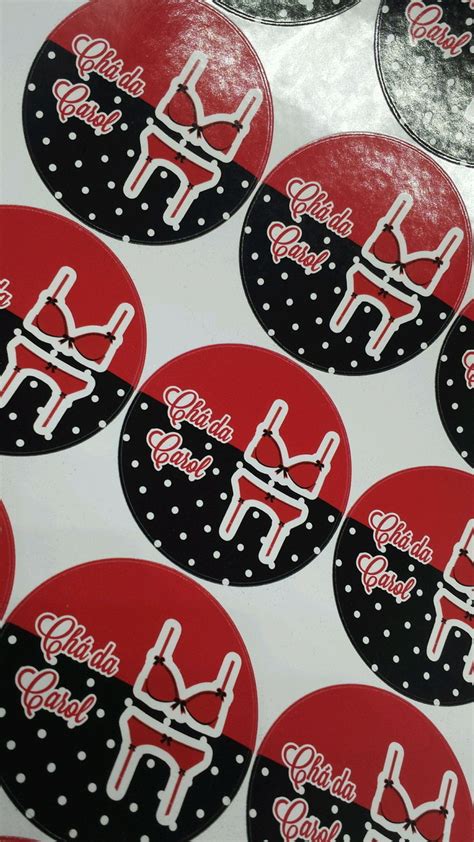 Adesivo Pirulito ou Latinha Chá de Lingerie cm Elo