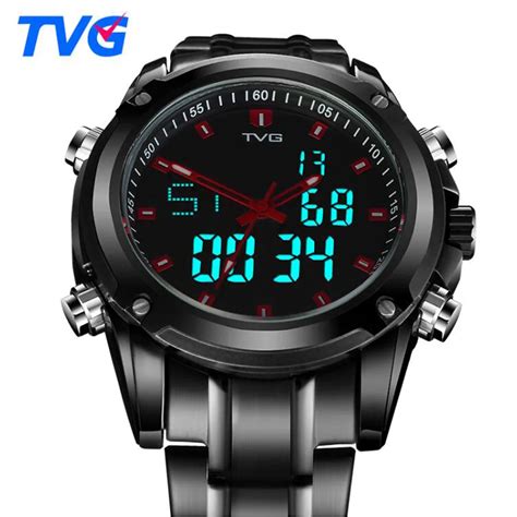 Tvg Mens Watches Top Brand Luxury Quartz Watch Men Sport Clock Men