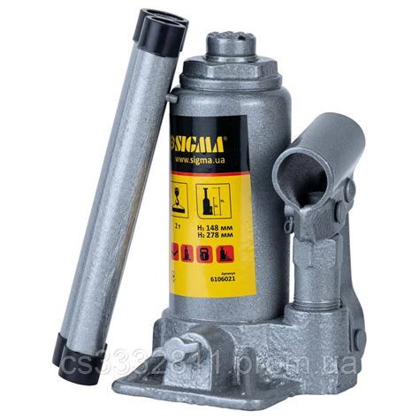 Купить Домкрат для авто бутылочный 2т 148-278мм Standard Sigma (6106021 ...