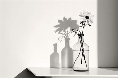 Essence Of Silent Shadows Monochrome Background Photo Premium Ai