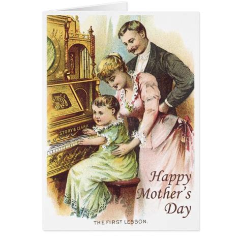 Victorian Mothers Day Greetings Greeting Card Zazzle