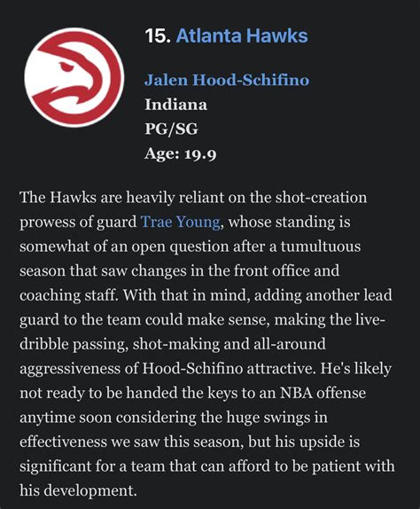 First mock draft from ESPN. : r/AtlantaHawks