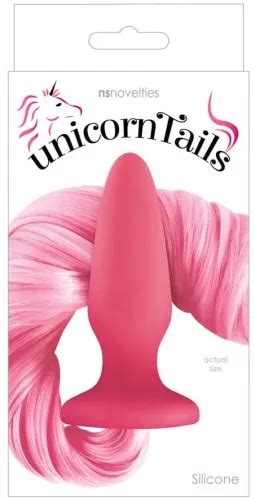 Dop Anal Ns Toys Unicorn Tails Pastel Roz Grosime Cm Lungime Cm Domo Ro