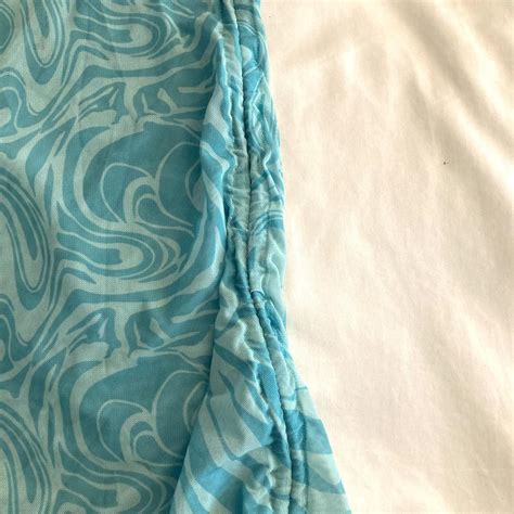 See Through Summery Floral Colored Tube Top Bikini Depop