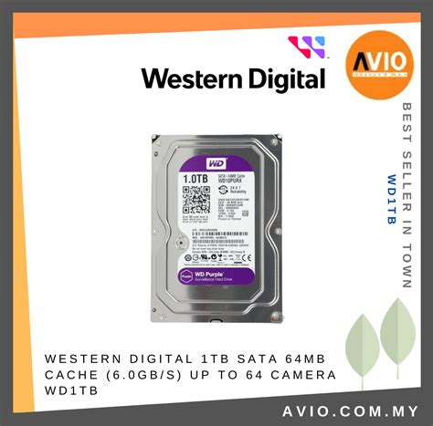 western digital wd tb  tb purple surveillance hard disk hdd drive