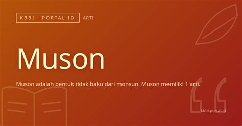 muson arti kbbi portalid