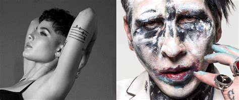 Halsey Shows Off Her New Marilyn Manson Tattoo