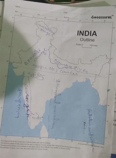 Western Ghats Mountains Map