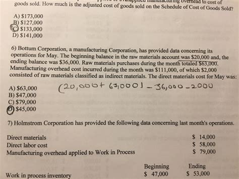 how to find adjusted cost of goods sold