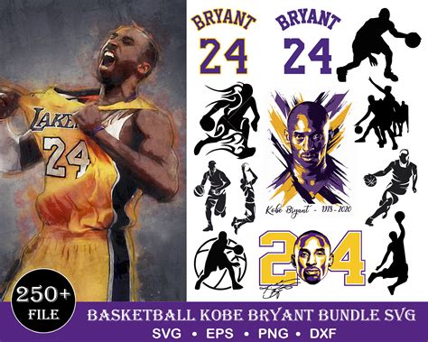 Kobe Bryant Bundle Svg Kobe Bryant Svg Baseketball Svg Sp Inspire