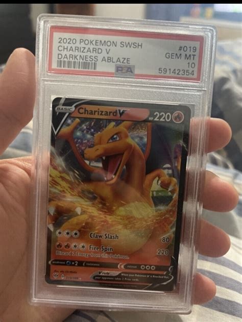 Pokemon Sword Shield Darkness Ablaze Charizard V Psa Gem Mint