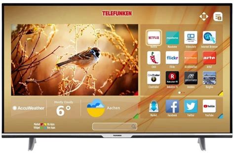 Telefunken XU55D401 140 cm (55 Zoll) 4K Ultra HD Triple Tuner Smart TV ...