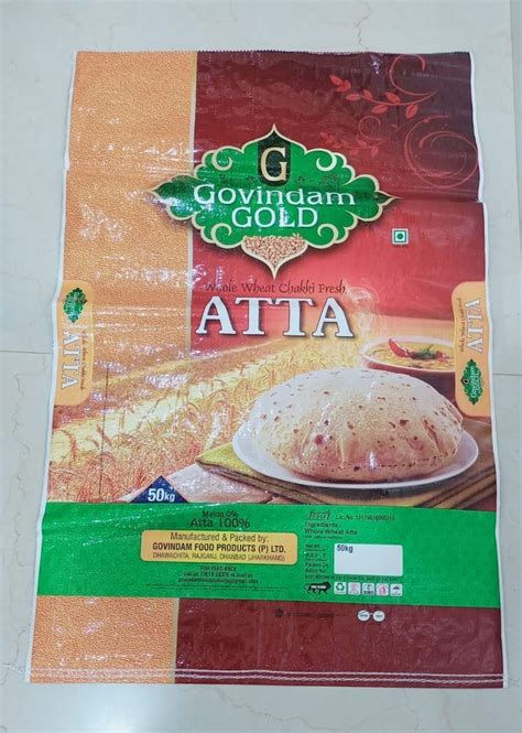 Printed Atta Packaging Pouch At Rs 200 Kg Flour Bag In Ranchi ID