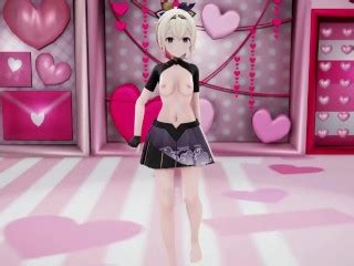 Kazama Iroha Hentai Undress Dance Lap Tap Love Mmd D Hololive Samurai Girl Dark Purple Eyes