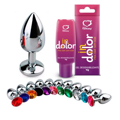 Kit Gel Anal Sem Dor Indolor Plug Anal Iniciante Sex Shop Shopee Brasil
