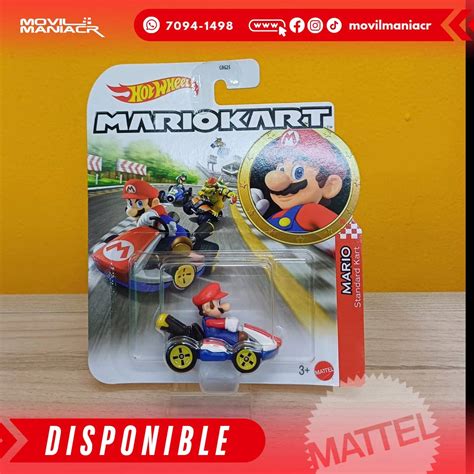 Hot Wheels Mario Kart Mario Standard Kart Disponible Ahora