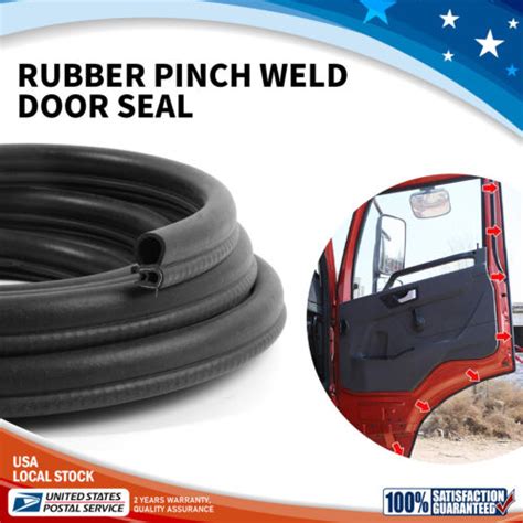 6m Rubber Pinch Weld Door Seal Car Doortoolbox Sharp Edging Rubber