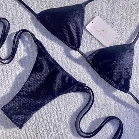 Summer Skyes Navy Bikini Size Xs Worn Once For A Depop